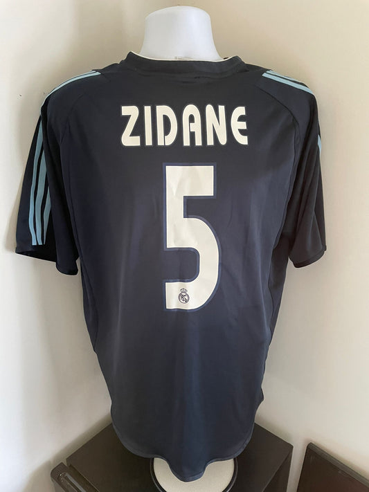 Real Madrid 2003/04 Away Shirt – Zidane #5 – UK Large – Siemens Mobile – Excellent Condition